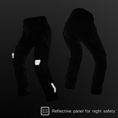 [KOMINE] バイク用 PK-7463 プロテクトアドベンチャーメッシュパンツ 07-7463 メンズ Black M