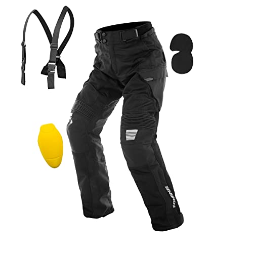 [KOMINE] バイク用 PK-7463 プロテクトアドベンチャーメッシュパンツ 07-7463 メンズ Black M