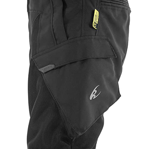 [KOMINE] バイク用 PK-7463 プロテクトアドベンチャーメッシュパンツ 07-7463 メンズ Black M