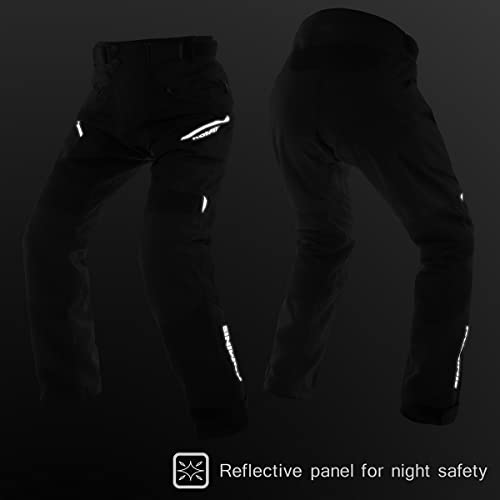 [KOMINE] バイク用 PK-7433 プロテクトライディングメッシュパンツ 07-7433 メンズ Black 5XLB