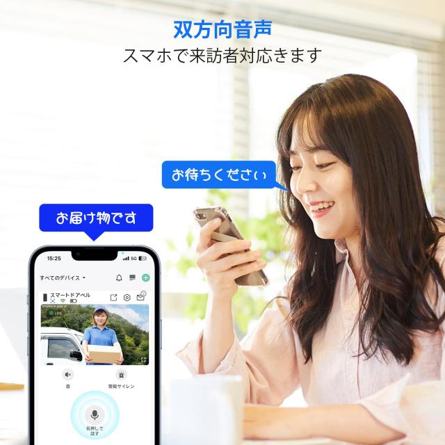 Hiseeu 200万画素 インターホン ワイヤレス(2.4GHz WiFi Hiseeu 200万画素 インターホン ワイヤレス(2.4GHz WiFi