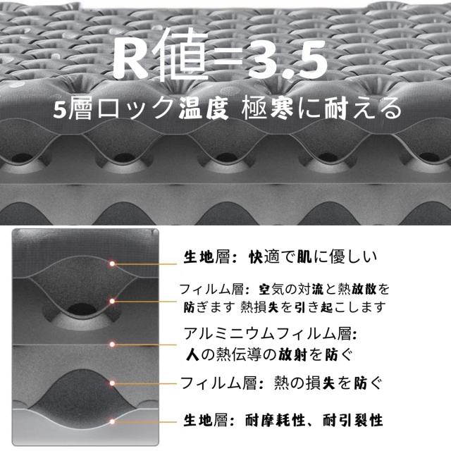 Naturehike R値3.5/R値3.2 キャンプ エアーマット 三季/四季対応 超軽量 インフレーターマット -6℃の低温使用 アウトドア エアーベッド