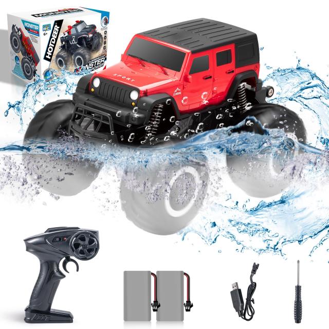 【新品】ラジコンカー オフロード 防水 4WD R1604 Amazon.co.jp: ラジコンカー こども向け オフロード 水陸両用