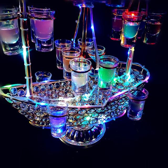 Absdefen LED酒グラス棚 幻の船 テキーラ観覧車 酒器 船型酒棚 Absdefen LED酒グラス棚 幻の船 テキーラ観覧車 酒器 船型酒棚