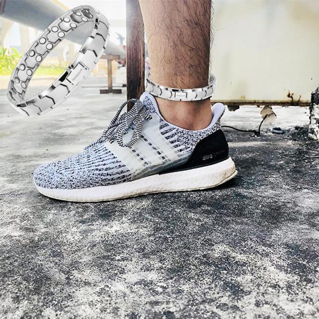 Apocalyptic-K] メンズ磁気アンクレット，純チタン（ライト