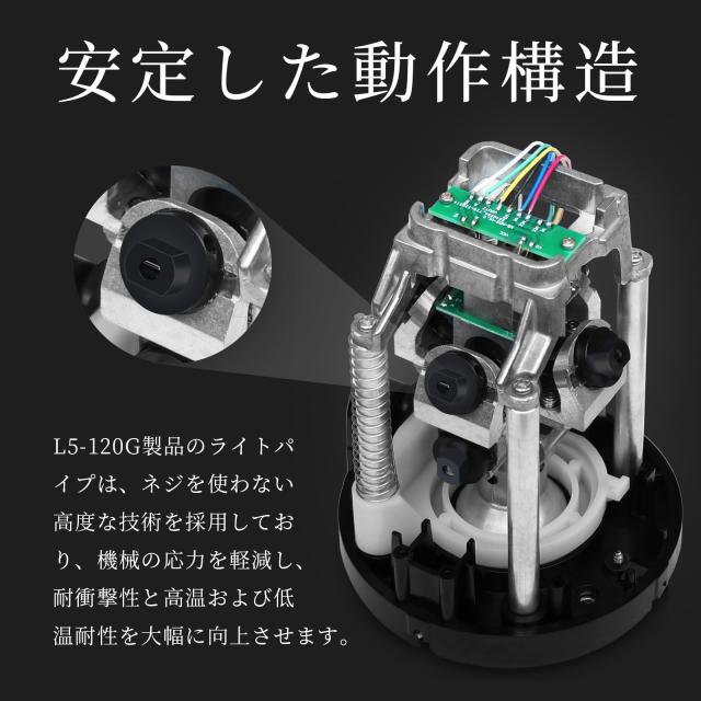 DOVOH レーザー墨出し器 5ライン グリーンレーザー水平器 レーザーレベル 高精度 高輝度レーザー 4方向大矩ライン照射 Type-C充電ケーブ_2
