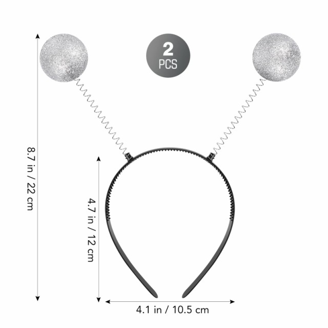 BESTOYARD 触角カチューシャ 2pcs エイリアン なりきりカチューシャ ポンポン付き 宇宙人 ヘアアクセサリー 変装用カチューシャ 髪留め  の通販はau PAY マーケット - ks-shop2 | au PAY マーケット－通販サイト