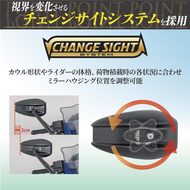タナックス (TANAX) バイクミラー ナポレオン カウリングミラー