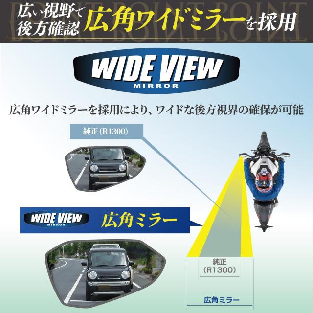 タナックス (TANAX) バイクミラー ナポレオン カウリングミラー14
