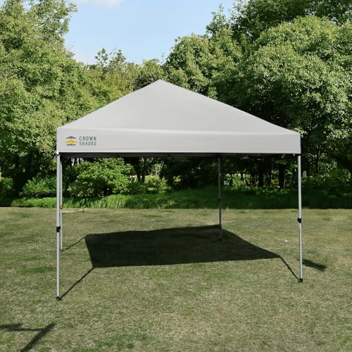 CROWN SHADES ワンタッチタープテント 2.5mx2.5m 、センタ-ロック特許 タープテント、組み立て簡単、持ち運び便利、シルバーコーティング_3