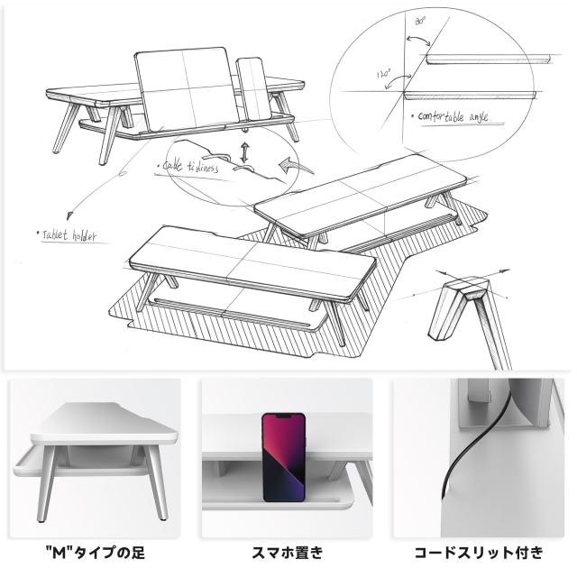 Fenge モニター台 卓上 机上台 パソコン台 机上ラック 60cm横幅 2段 パソコンスタンド木製天板 アルミニウム製脚 デスクトップ用 机上 モ_2