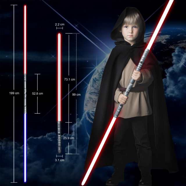 YDDSABER ライトセイバー フルカラー16色切り替え メタルアルミ柄、 ゴースト プレミアム フォース FX ブラックシリーズ ライトセーバー の通販は