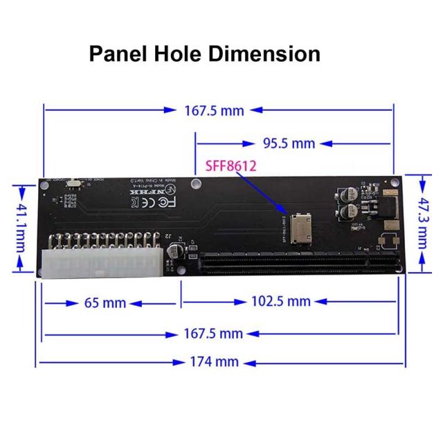 cablecc PCI-E 3.0 M.2 M-Key to Oculink SFF-8611 SFF-8612 ホストアダプター GPD Win Max2 外付けグラフィックスカード＆SSD用_1