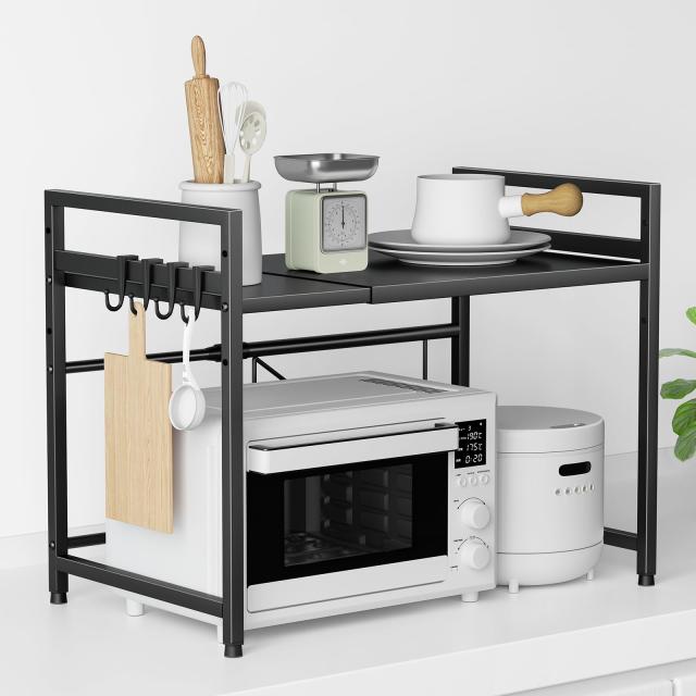 TKUIN レンジ上ラック キッチンラック 伸縮式 トースターラック 幅(39