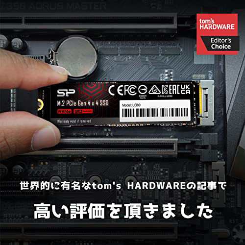 SP Silicon Power シリコンパワー SSD 4TB【超高速 ゲーミングSSD】Read 5,000MB/s Write 4,800MB/s 3D NAND M.2 2280 PCIe4.0×4 NVMe1.