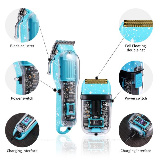 Cosyonall クリア ヘア クリッパー メンズ と フォイル シェーバー用
