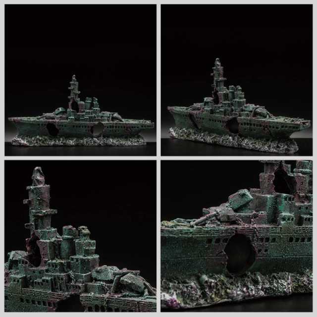 Hikigaeru アクアリウム作り 沈没船 戦艦 水槽用飾り アクセサリー オーナメントオブジェ 装飾 海賊船 模型 置き物 魚 観賞魚 熱帯魚  金の通販はau PAY マーケット - なんでん屋 au PAY マーケット店 | au PAY マーケット－通販サイト