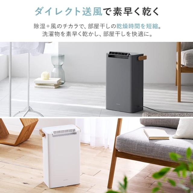 アイリスオーヤマ(IRIS OHYAMA) 除湿機 衣類乾燥 デシカント式 6畳 除湿器 除湿量 2.2L タイマー付き 静音設計 小型 大容量 強力 部屋干