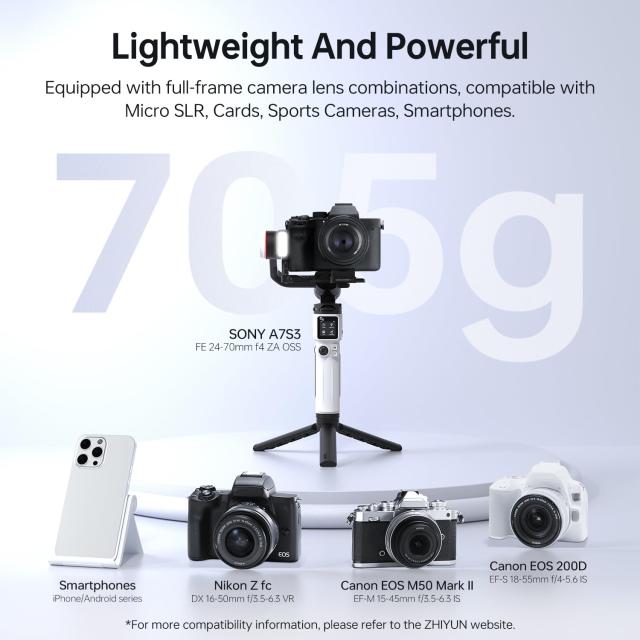 公式旗艦店] ZHIYUN CRANE M3S 3軸ジンバル スタビライザー