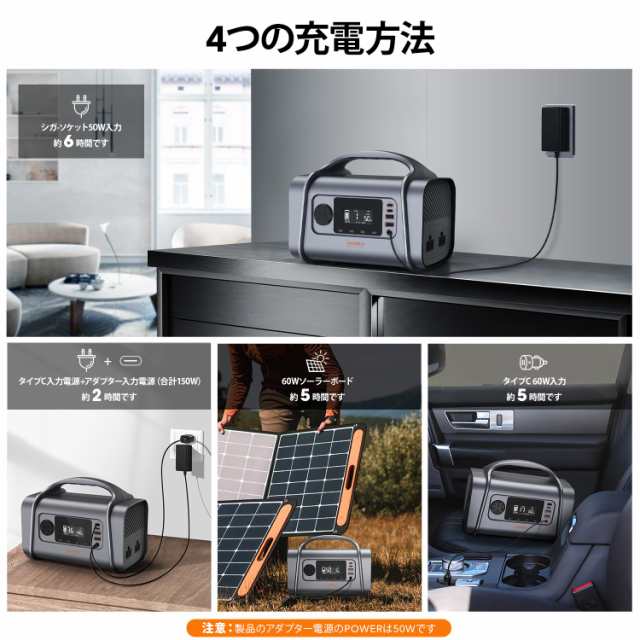 KOORUI ポータブル電源 80000mAh 2.5時間フル充電 PSE認証 AC/DC/USB出力 P300AS (Silver)｜au PAY  マーケット