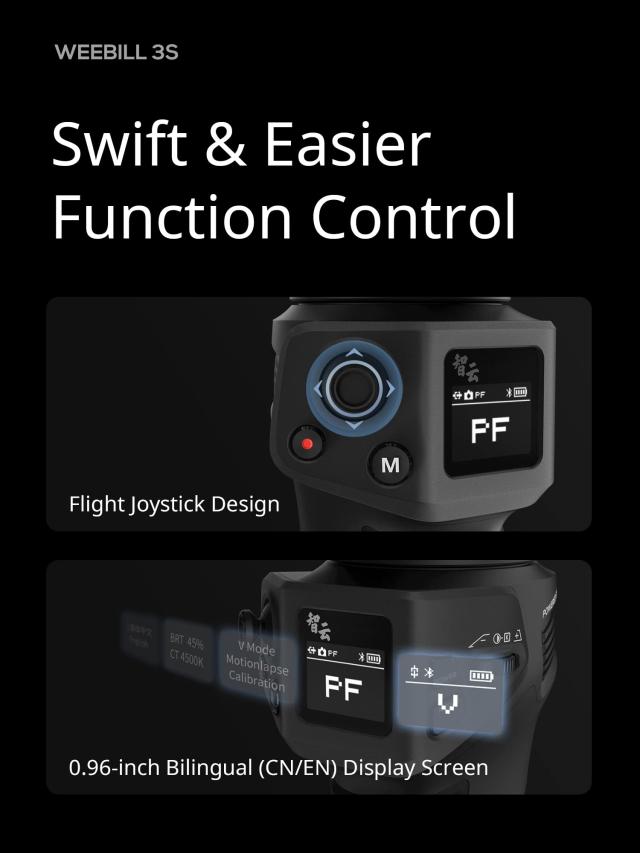 公式旗艦店] ZHIYUN Weebill 3S COMBO 3軸ジンバルスタビライザー