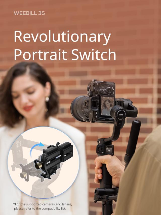 公式旗艦店] ZHIYUN Weebill 3S 3軸ジンバルスタビライザー、ミラー