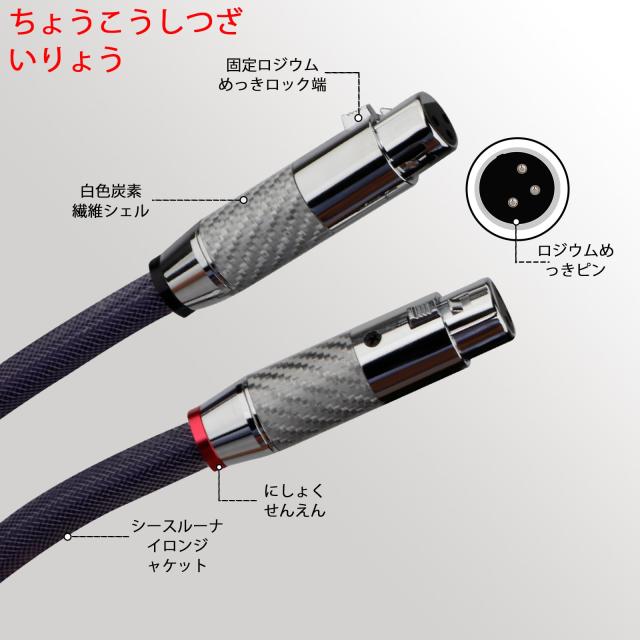 Preffair 18ゲージ バランスドインターコネクトコード オーディオ 3ピン XLR メス-XLR オス信号ケーブル OFC シルバーメッキ XLRケーブル