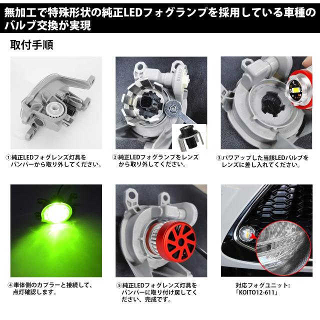 ハーレーフォグランプ 点灯確認済 L1B LED 純正LEDフォグ交換用 フォグランプ 車検対応 OPPLIGHT