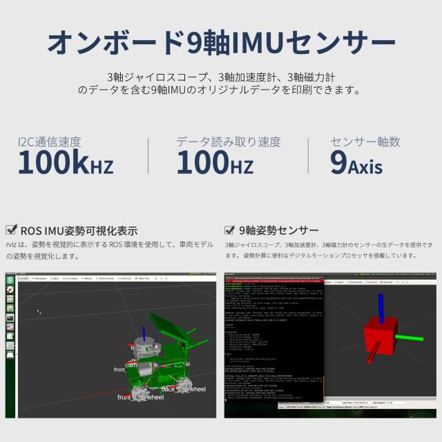 Yahboom Robot 拡張ボード V3.0（STM32F103RCT6搭載）、対応プラットフォーム: Raspberry Pi 5 / Jetson/RDKシリーズ、9軸IMUセンサー搭_7