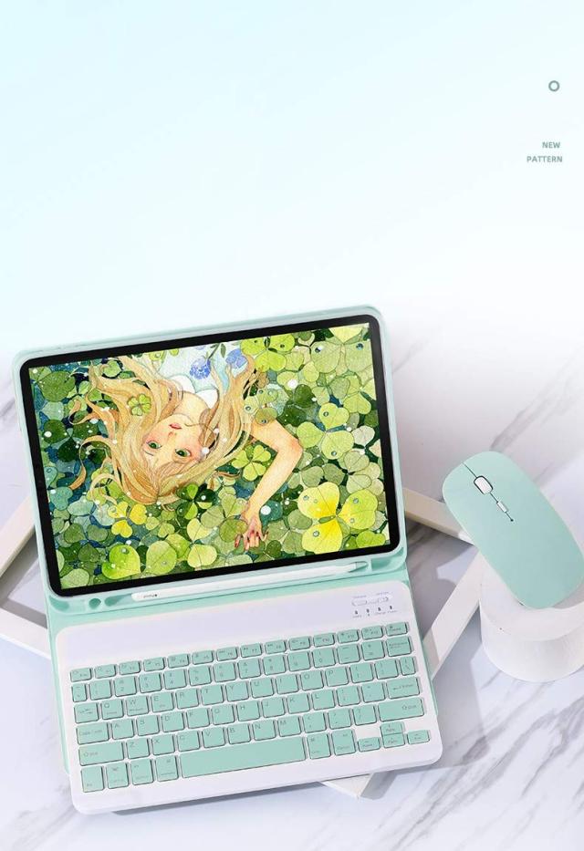 マウス付き Fire HD10 /HD10 Plus 2021第11世代 キーボードケース 3点