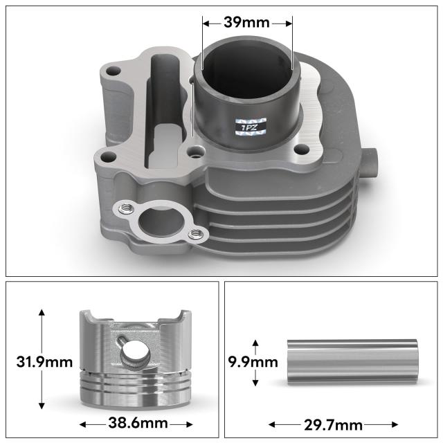 レッツ４　部品取り‼️‼️‼️ 1PZ JP4-CY8 シリンダー セット スズキ レッツ4 レッツ4G レッツ5