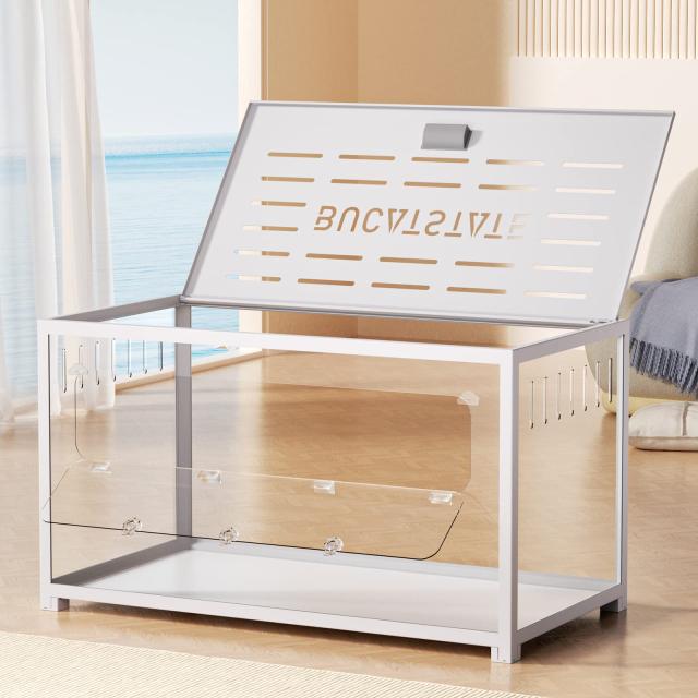 BUCATSTATE ハムスター メタル製 100cm ケージ 飼育ケージ クリア