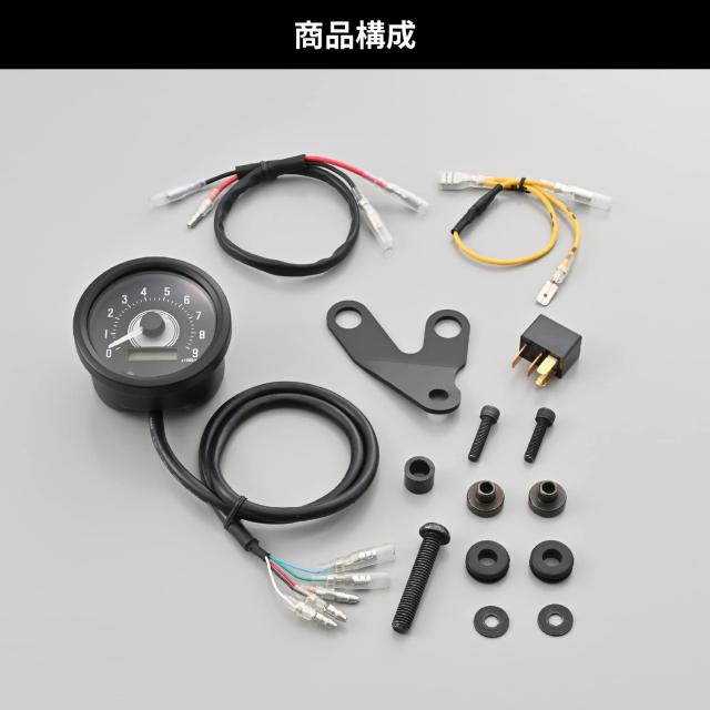 デイトナ(Daytona) VELONA(ヴェローナ) バイク用 電気式 タコメーター レブル250/500(20-23)専用 ホワイトLED φ60 9000rpm表示 39914_5