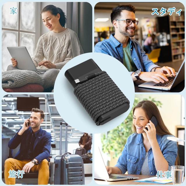 65W HP ACアダプター】 Type C ラップトップ充電器対応HP