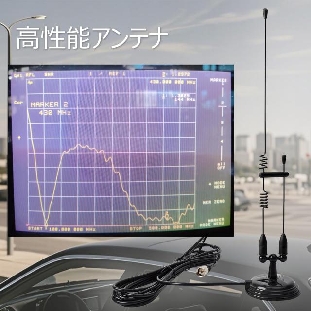 AM☆特注！覆面ガラスマウントアンテナ V/UHF(144/430MHz)☆ AM☆特注