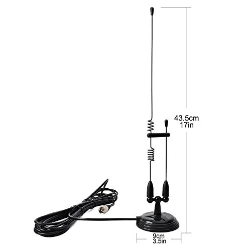 144/430MHz帯＆VHF/UHF モービルアンテナ マグネット基台付