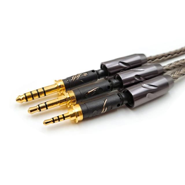 6N単結晶銅・銀メッキ TH900MKII TH610 対応アップグレード・ケーブル【プラグ 4.4mm 5極 バランス】ビバボ TH909 対応 交換用 リケーブ