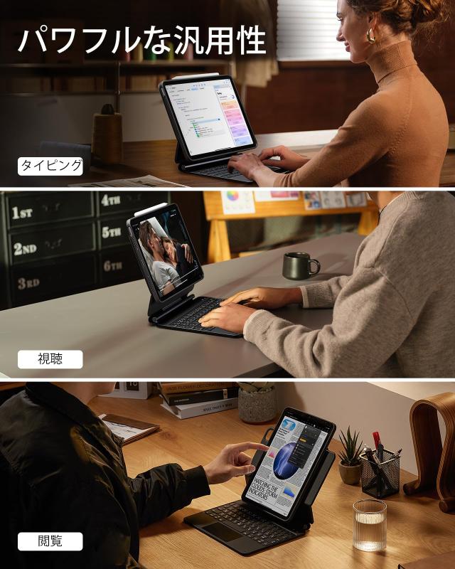 日本語マジックキーボード ESR iPad Pro 11 キーボード iPad Air5/4 キーボードケース Pro 11インチ(2022/2021/2020)用 iPad Air 第5/4世の通販は