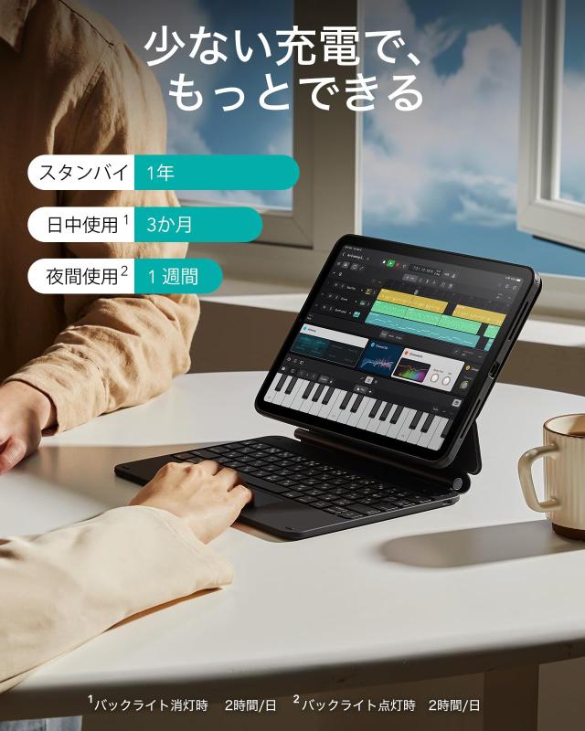 日本語マジックキーボード ESR iPad Pro 11 キーボード iPad Air5/4 キーボードケース Pro 11インチ(2022/2021/2020)用 iPad Air 第5/4世の通販は