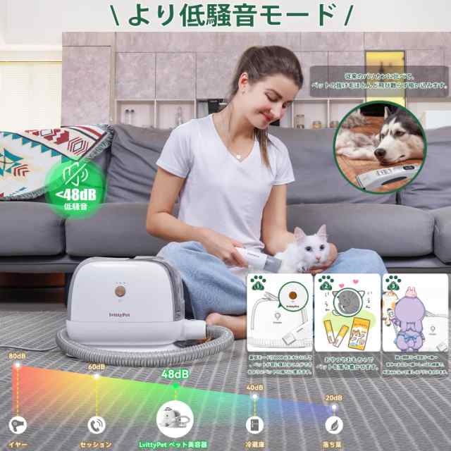Amazon.co.jp: 【より低騒音 】lvittyPet ペット グルーミング