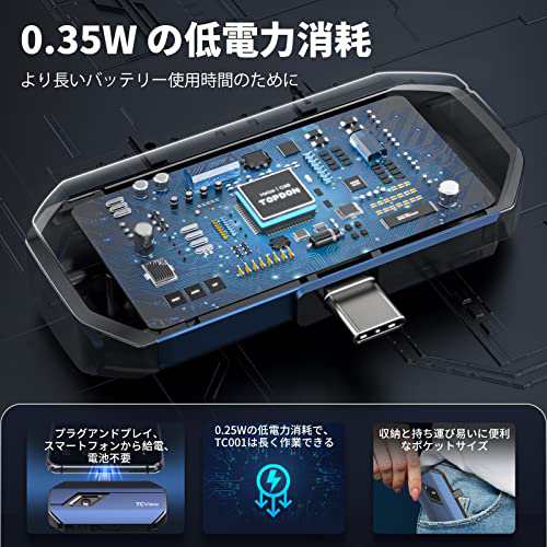 TOPDON TC001 サーモグラフィーカメラ、 256x192 IR 解像度、 サーモグラフィー スマホ(アンドロイド用)、＜40mk  熱感度、-20℃ 〜 550℃の通販はau PAY マーケット - ks-shop2 | au PAY マーケット－通販サイト