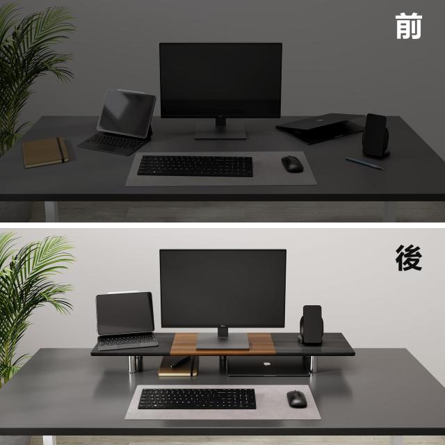 Fenge モニター台 机上台パソコン台 机上ラック 幅100cm 木製天板 高さ調整可能デスクトップ用 机上 モニタースタンド 机上台 pcモニターの通販はau  PAY マーケット - ふうまりストア | au PAY マーケット－通販サイト