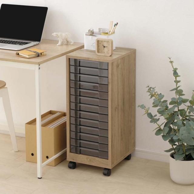 書類ケース 引き出し レターケース A4 13段 浅型 アイリスオーヤマ