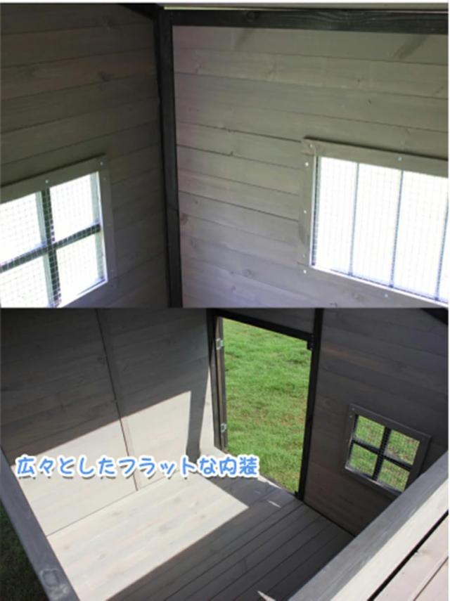 HPYWTJY 無垢材の犬小屋 屋外の木造犬小屋 大型犬小屋 屋外防水犬小屋 (L)_6