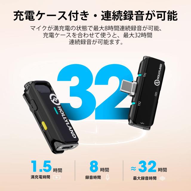 楽天市場】Hollyland Lark C1 Android スマホ外付けマイク TYPE