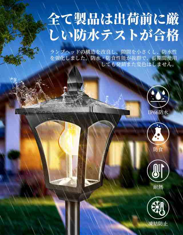 稀少品◆北欧風◆ソーラーライト ウォールライト 防水ガーデンライト 2色転換 別荘街灯 照明 屋外用 庭