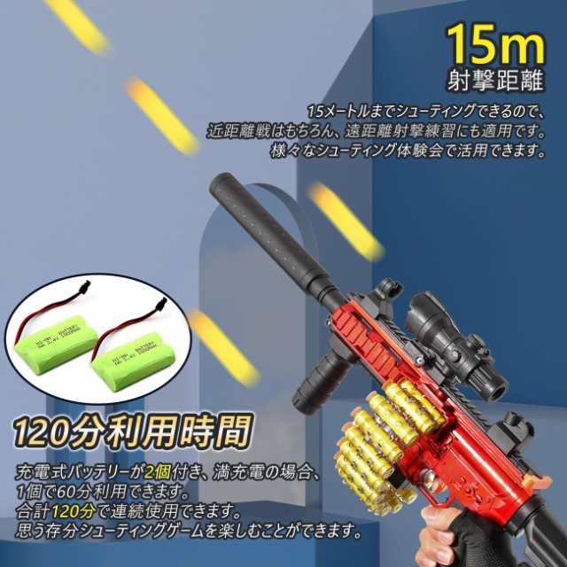 スポンジ銃 おもちゃ HK416 電動 ショットガン 3種射撃モード 15m射撃