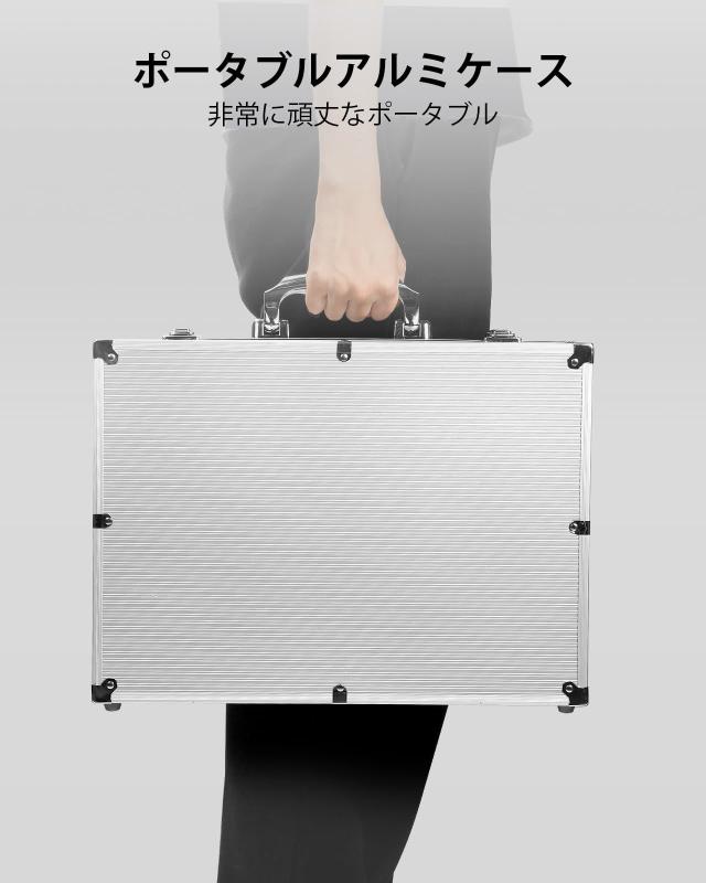 HEITOKポーカーチップセット、アルミニウムケース付きの500個の11.5グラムのチップ、$1から$500までの価値表記で、ブラックジャックやカ_6