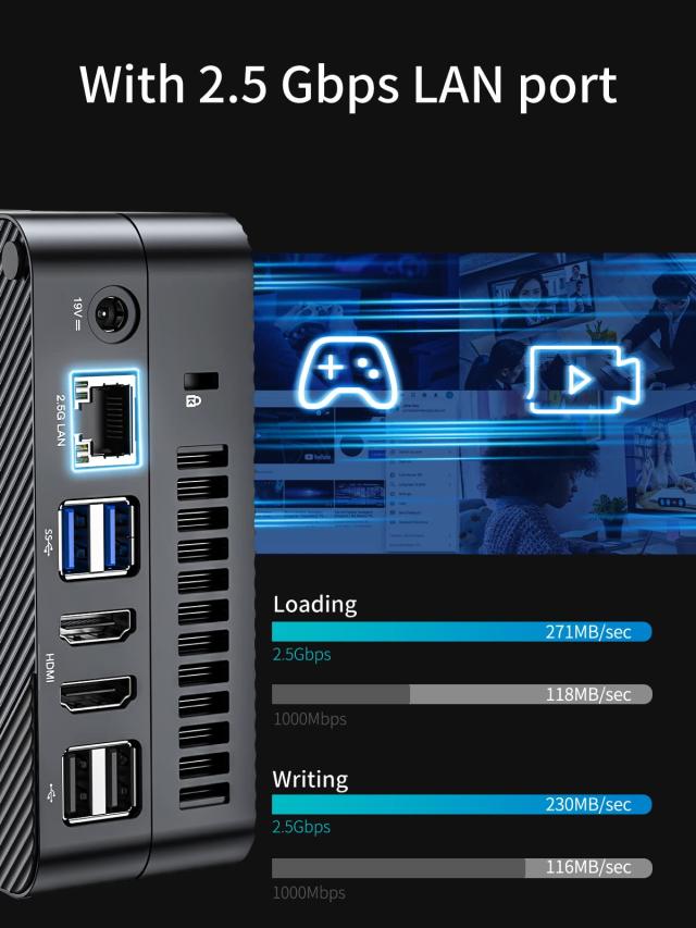 MINISFORUM UM560XT ミニPC AMD Ryzen 5 5600H DDR4 32GB 512GB SSD