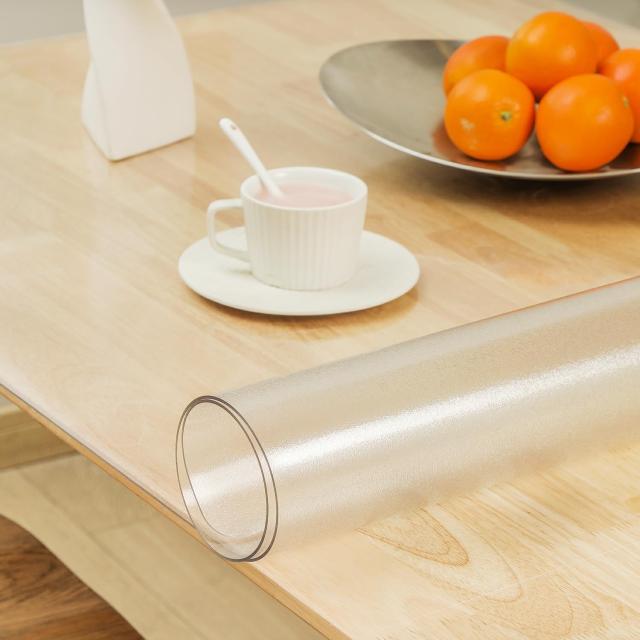 AHAZIAH チェアマットマット ダイニングマット 透明マット エンボス加工PVC 床保護マット透明 エンボス加工 150*240cm 厚さ 1.5mm 傷防止_2